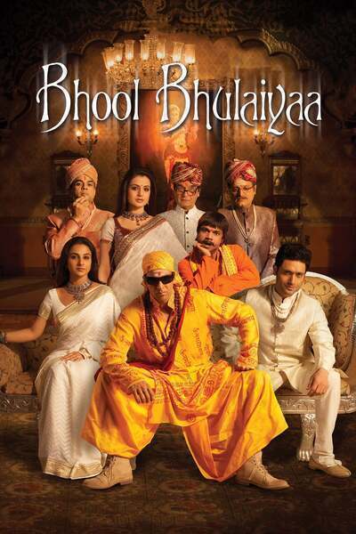 Bhool Bhulaiyaa Hindi Dubbed Movie Poster (2007)