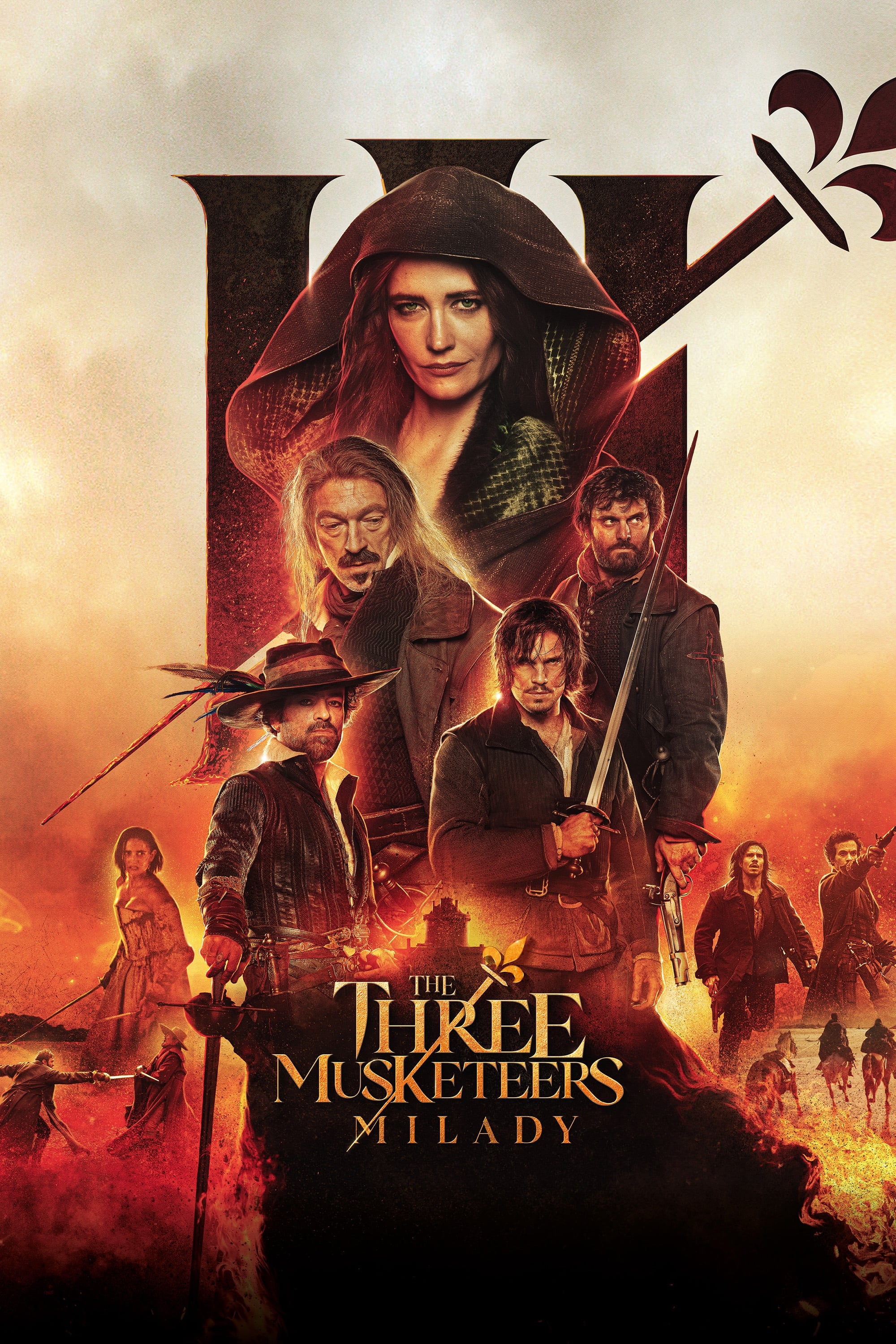 The Three Musketeers: Milady Hindi Dubbed Movie Poster (2023)